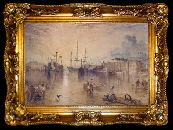 framed  Joseph Mallord William Turner UpnorCastle,Kent (mk47), ta009-2